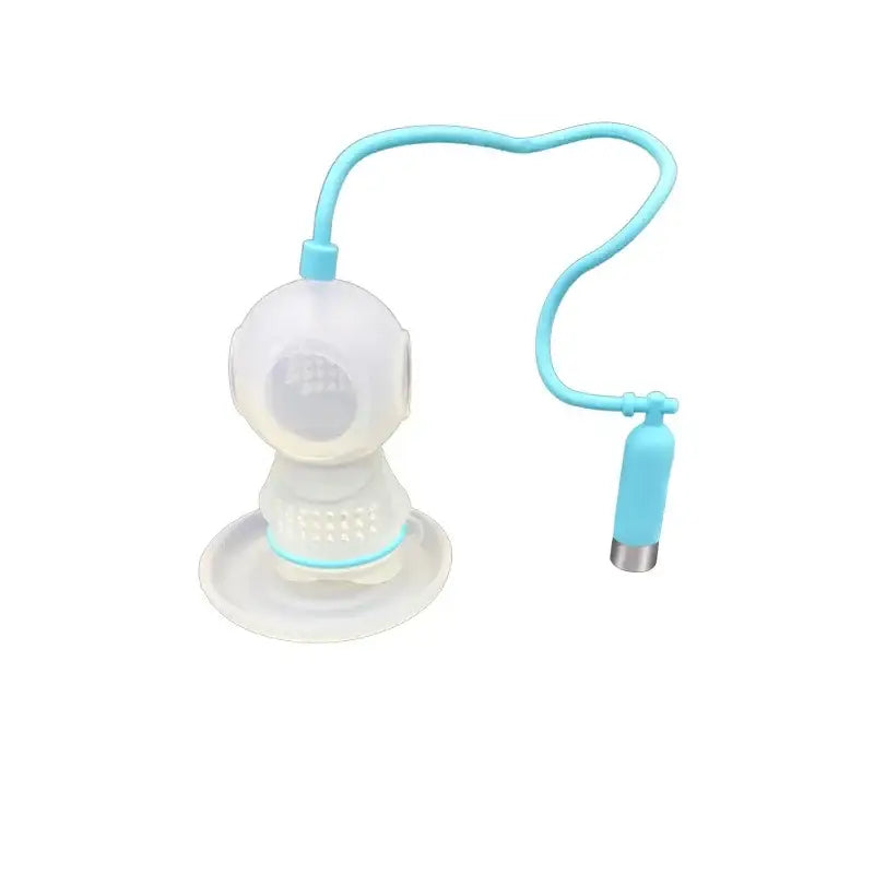 Sky blue diver tea infuser with white suit