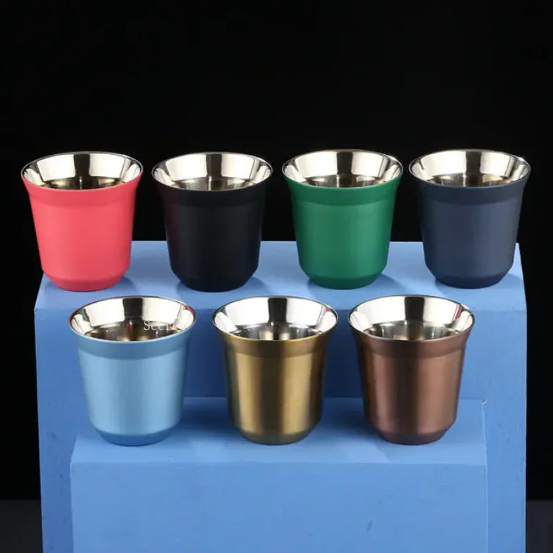 Double Wall Stainless Espresso Cups