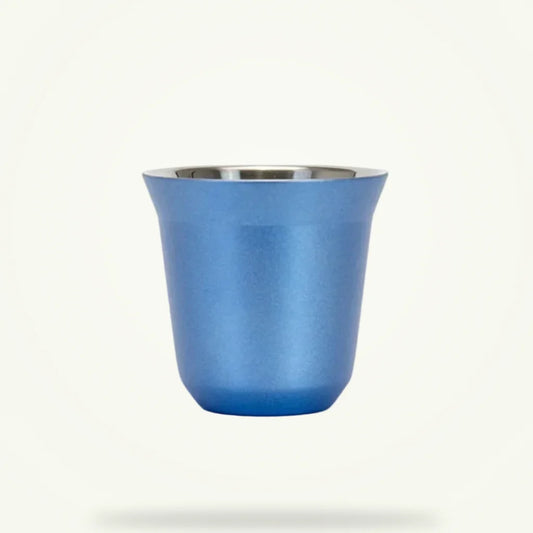 Double Wall Stainless Espresso Cups, product photo on a plain background