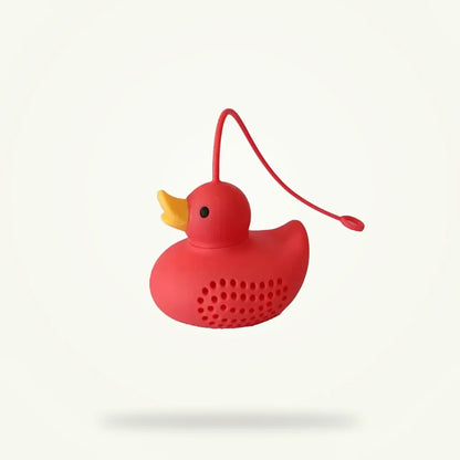 Duck Tea Infuser - Cute Silicone Strainer for Loose Leaf Tea, product photo on a plain background