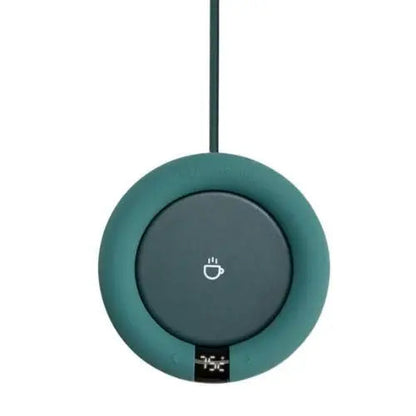 Green electric cup warmer for coffee mugs