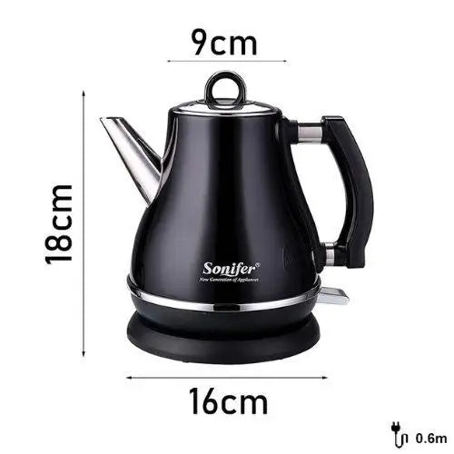 Electric kettle size comparison with mug