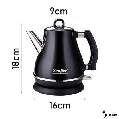Electric kettle size comparison with mug