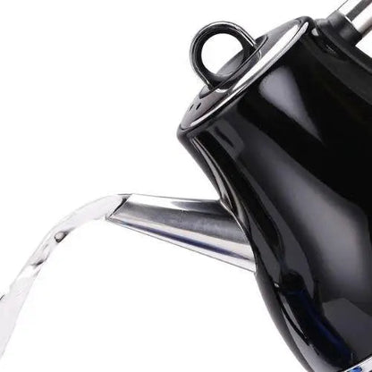 Electric kettle spout pouring hot water