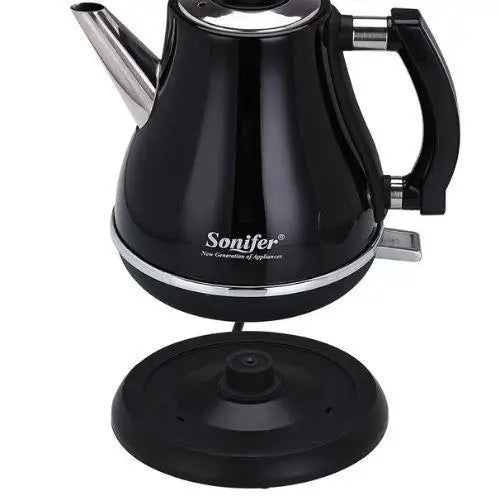 Electric kettle base with cordless connector