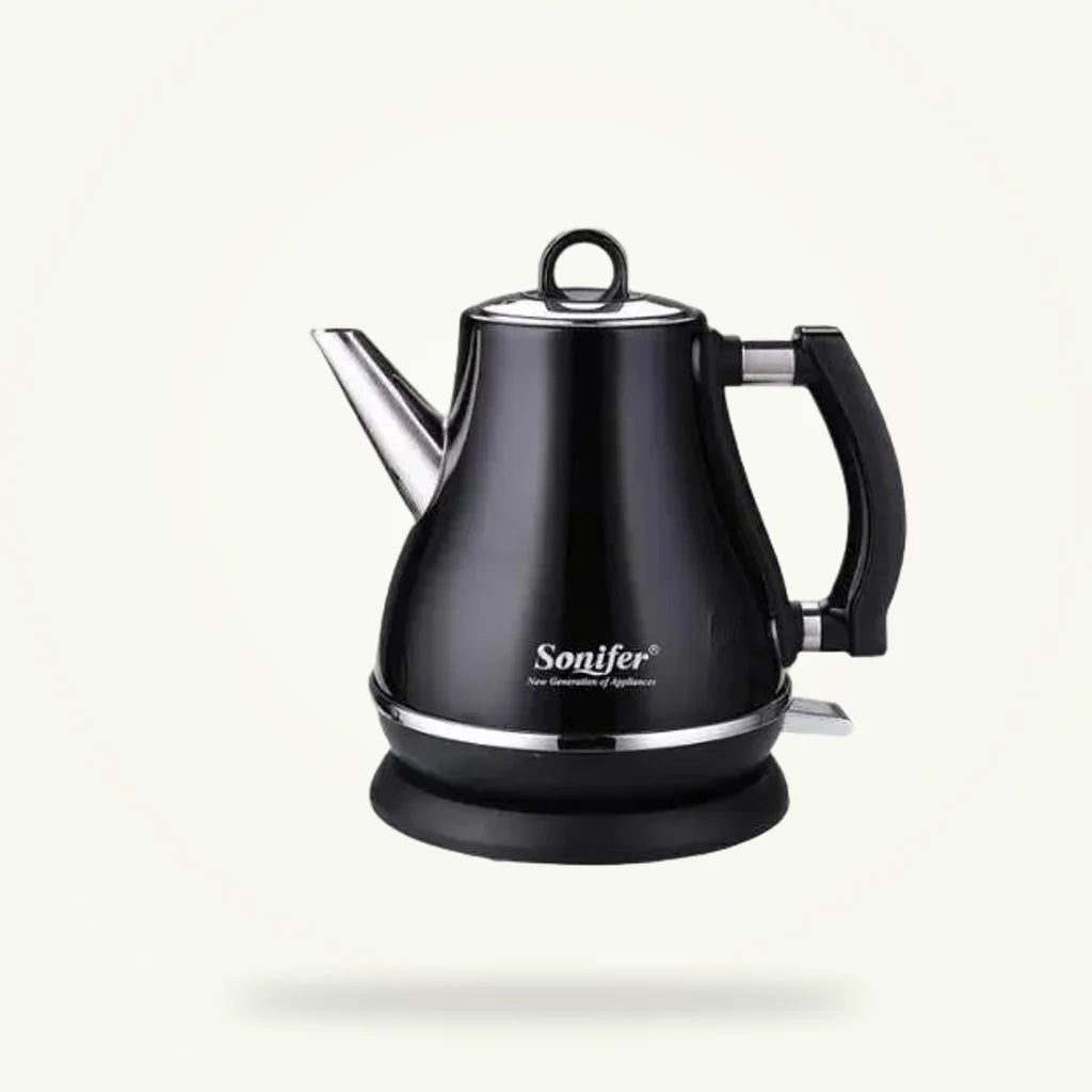 Electric Kettle 1L Stainless Steel Cordless Water Boiler, product photo on a plain background