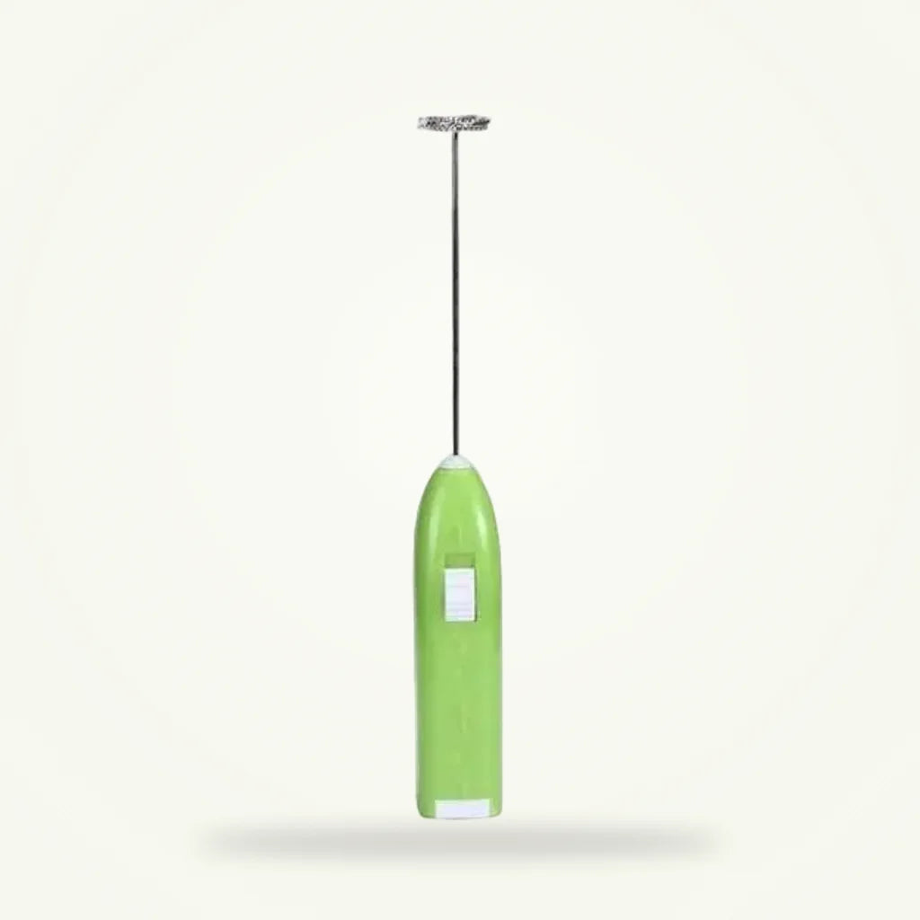 Granny Lulu electric matcha whisk in green on plain background