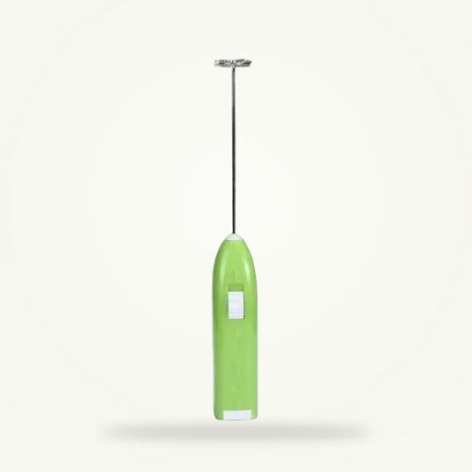 Granny Lulu electric matcha whisk in green on plain background