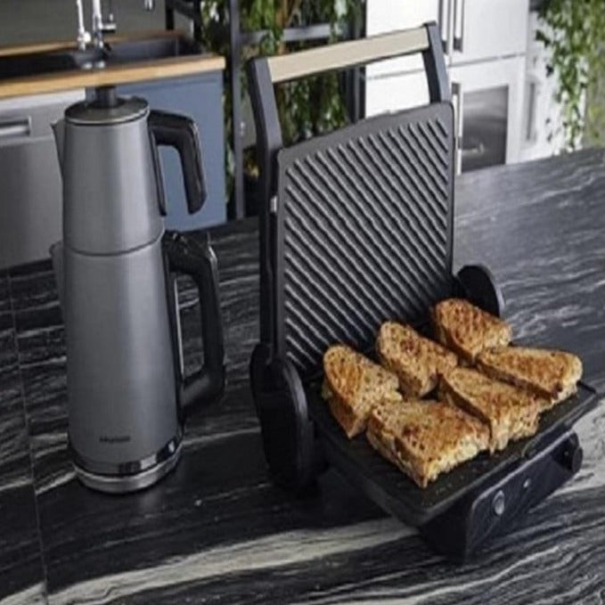 Electric Turkish teapot base with power cord and stainless steel kettles