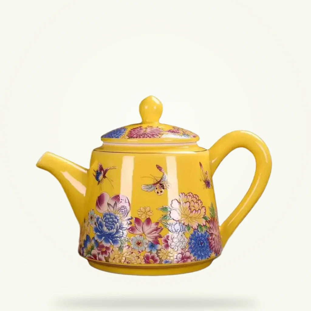 Enameled Ceramic Teapot 270ml, product photo on a plain background