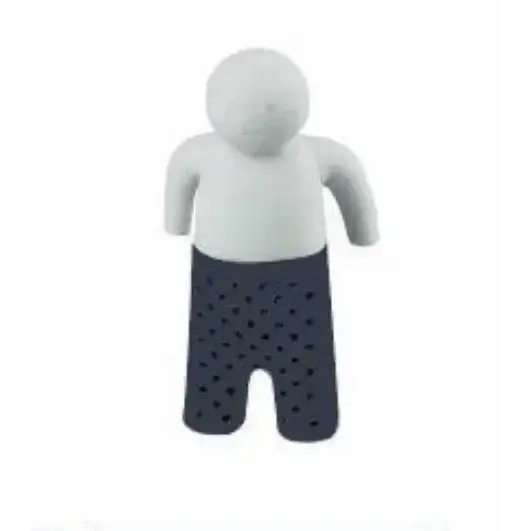 Black silicone tea infuser for loose leaf tea