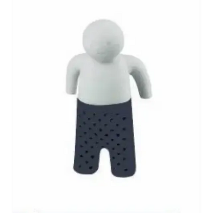 Black silicone tea infuser for loose leaf tea