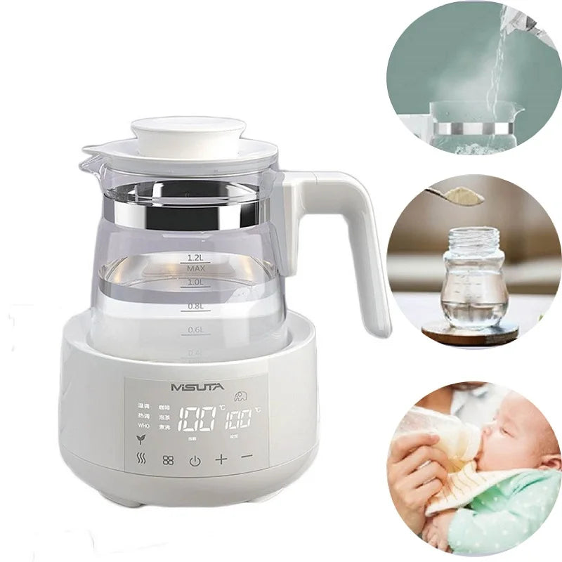 Glass Baby Kettle 1.2L, Constant Temp