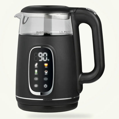 Glass Electric Kettle 1.7L, 360 Base, product photo on a plain background