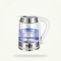 Glass Electric Kettle with Blue LED - 1.7L, 2000W