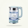 Glass Electric Kettle with Blue LED Light - 1.7L, 2000W