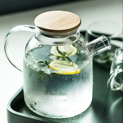 Glass teapot for blooming tea, perfect for tea lovers