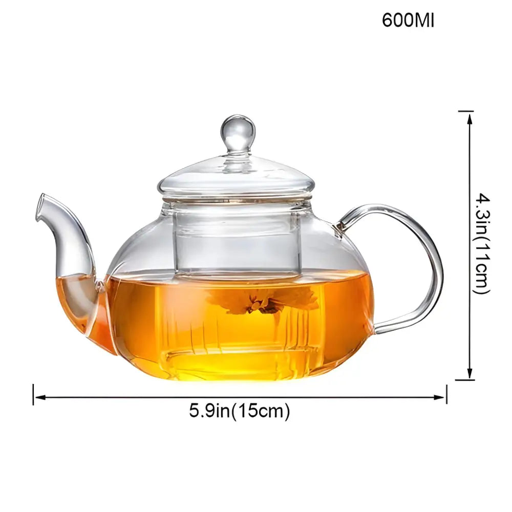 glass-teapot-with-built-in-infuser-bpa-free-borosilicate-4-sizes 600 ml