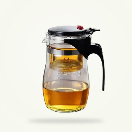 Glass Teapot with Built-In Stainless Steel Filter, 4 Sizes