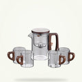 Glass Teapot with Magnetic Infuser and Wood Handle