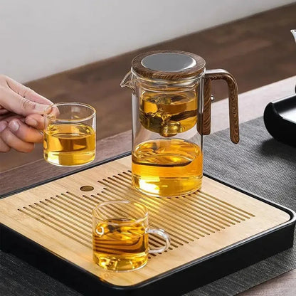 Glass Teapot with Press Infuser, 24 oz - view 3