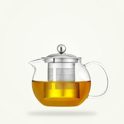 Glass Teapot with Stainless Steel Infuser, 650 ml, 950 ml, 1300 ml