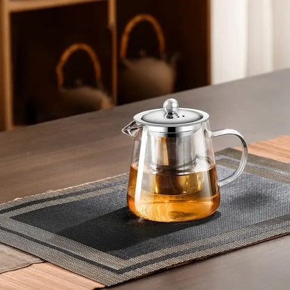 550ml glass teapot with infuser