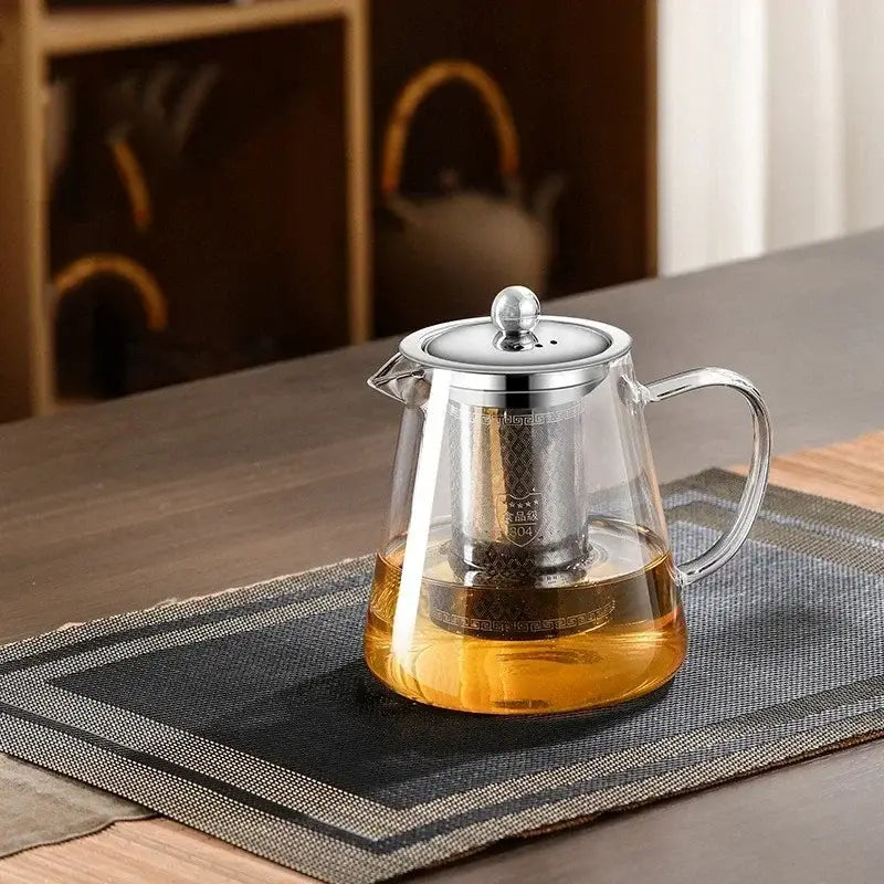 750ml glass teapot with infuser