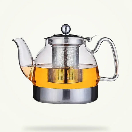 Glass Teapot with Stainless Steel Infuser
