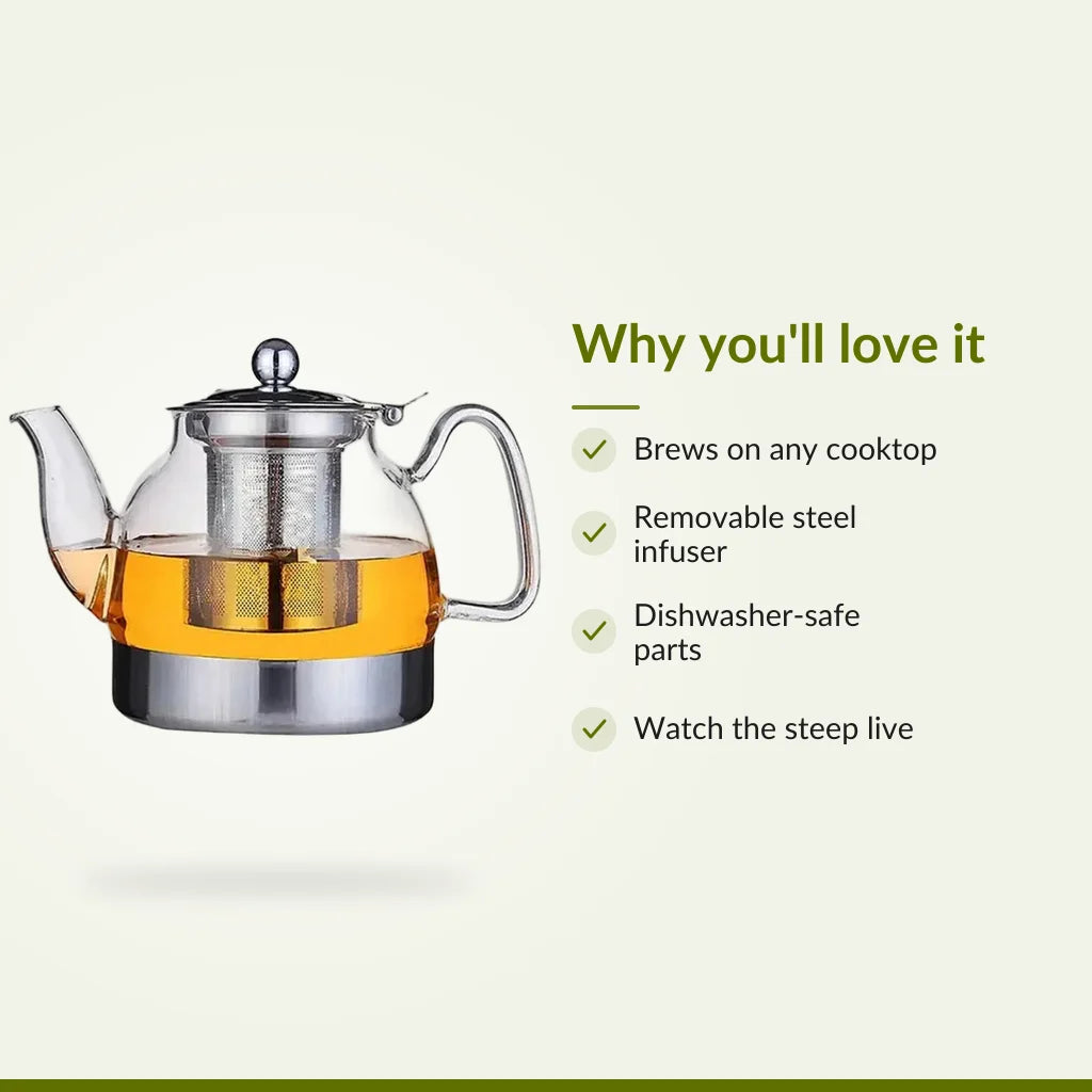Glass Teapot with Stainless Steel Infuser : Why you'll love it
