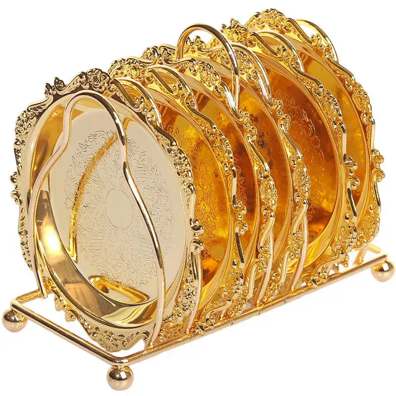 Vintage gold saucer with teacup