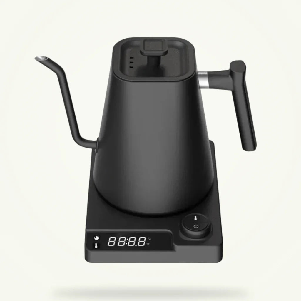 Gooseneck Kettle 1L Matte Black, product photo on a plain background
