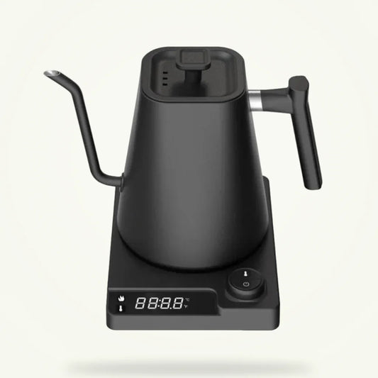 Gooseneck Kettle 1L Matte Black, product photo on a plain background