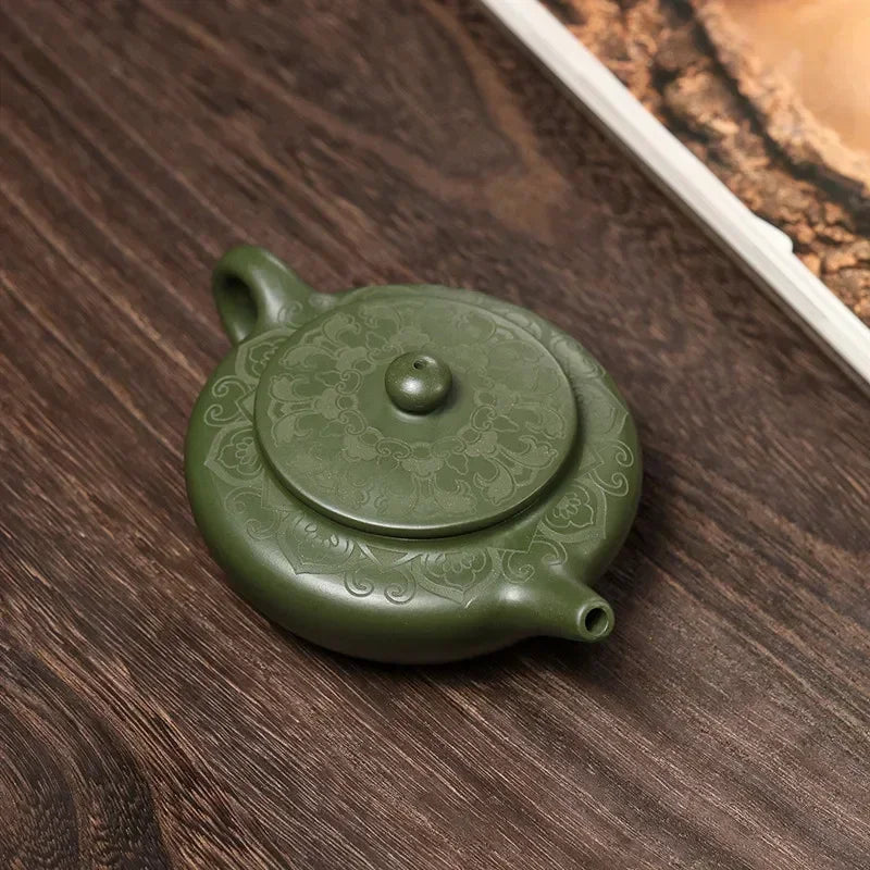 Green Yixing Clay Teapot, 6 oz