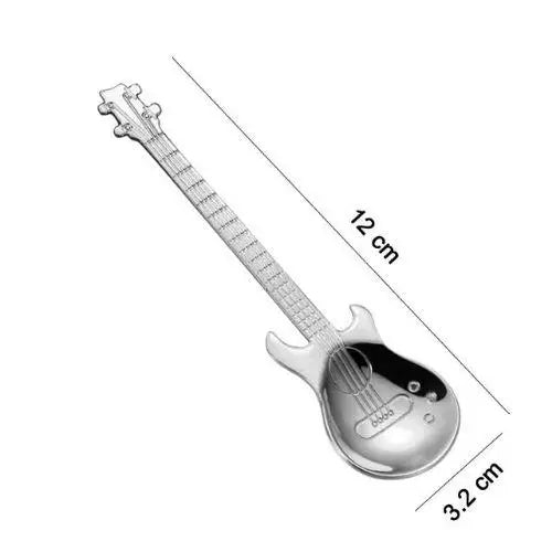 Guitar tea spoon size comparison with hand