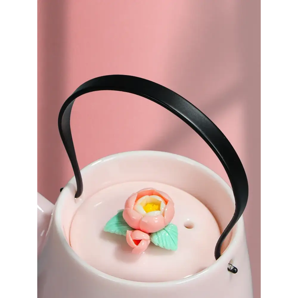 Floral ceramic teapot for one, 190ml capacity