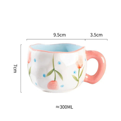 Hand-Painted Korean Style Mug, 10 oz - view 14