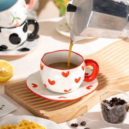 Hand-Painted Korean Style Mug, 10 oz - view 4