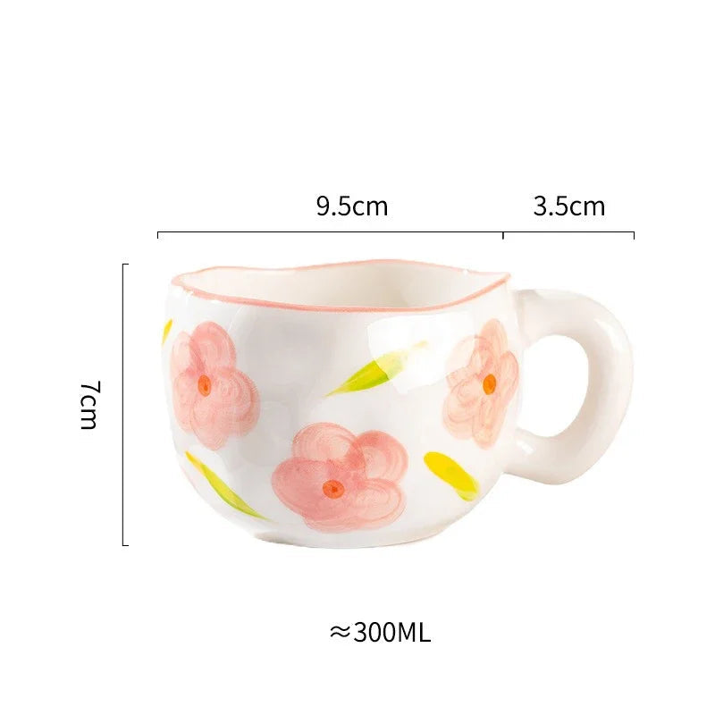 Hand-Painted Korean Style Mug, 10 oz - view 9