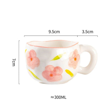 Hand-Painted Korean Style Mug, 10 oz - view 9
