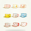 Hand-Painted Korean Style Mug, 10 oz