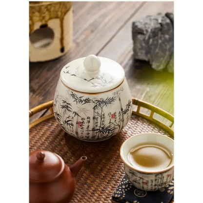 Unique ceramic tea container for tea lovers