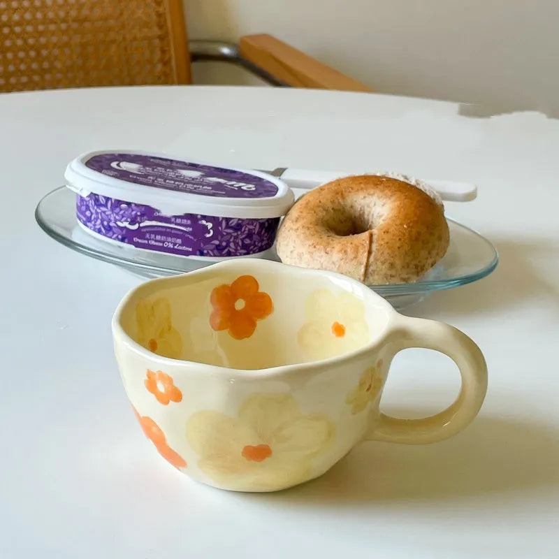Handmade Floral Ceramic Mug - view 7