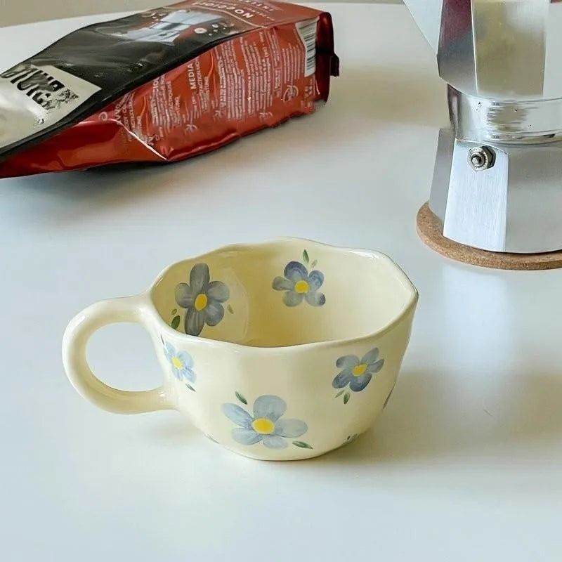 Handmade Floral Ceramic Mug - view 8