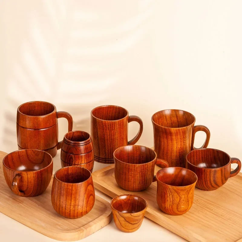 Handmade Jujube Wood Tea Cup - view 2