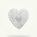 Heart Fabric Coasters Set of 4 - Absorbent Cotton Tea Coasters