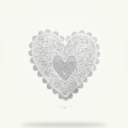 Heart fabric coasters set of 4 absorbent cotton tea coasters packshot all five patterns