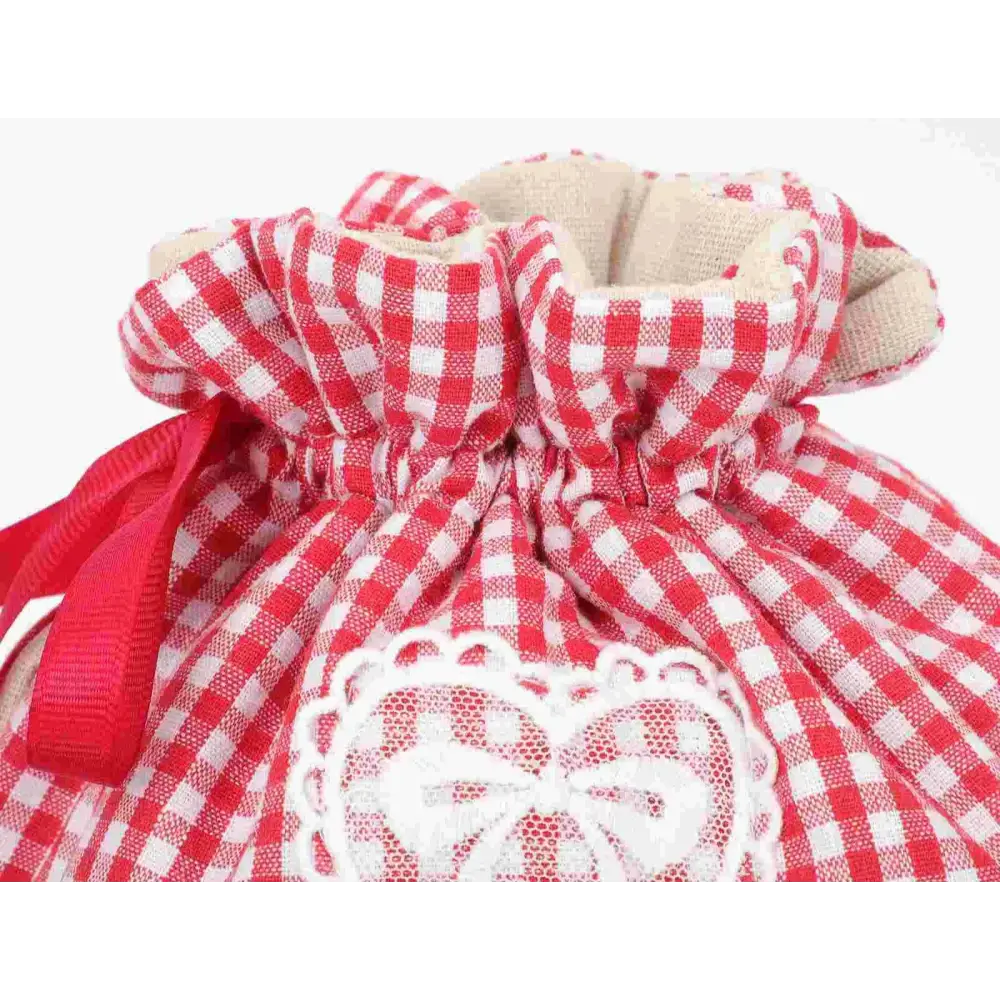 Fabric teapot cozy with heart pattern, gift idea for tea lovers