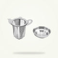 Individual Tea Infuser with Drip Tray - Stainless Steel Loose Leaf Tea Strainer