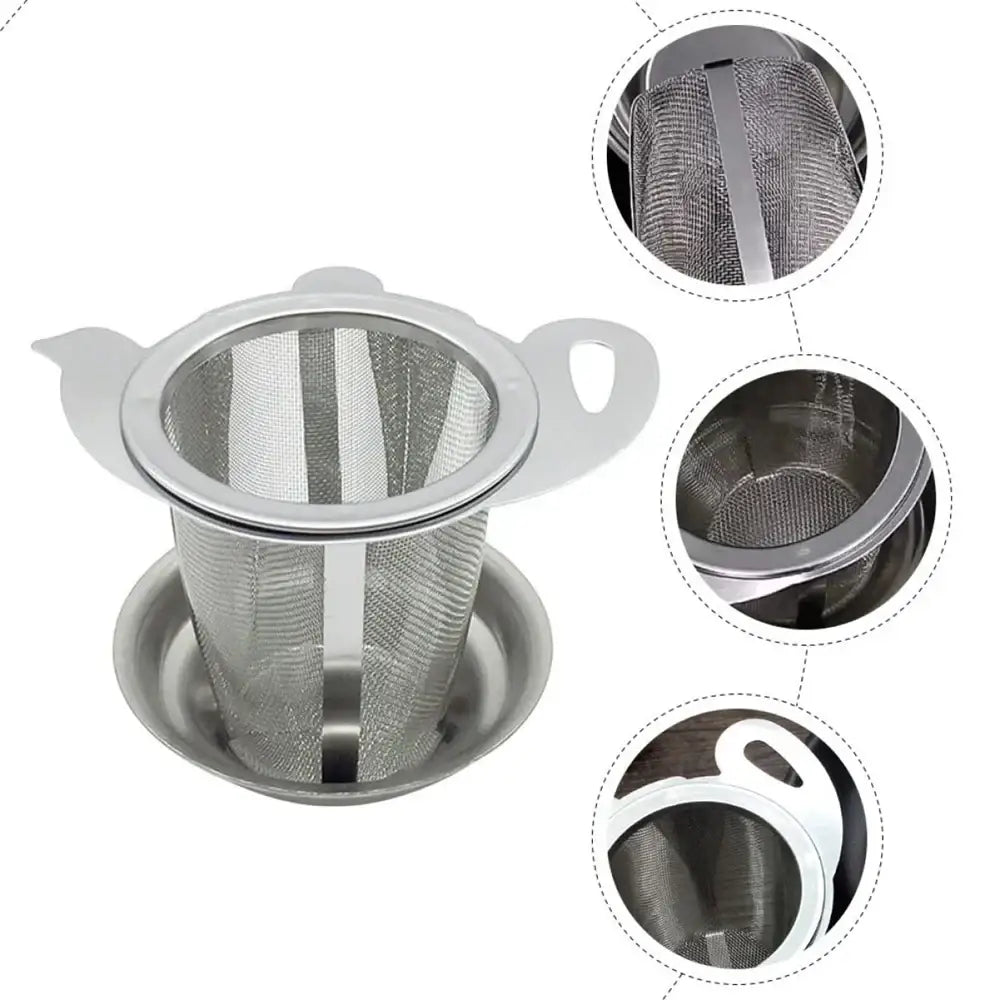 Close up of fine mesh tea strainer infuser